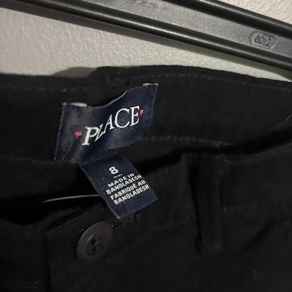 The Children's Place Girls Black Stretch Size 8 School ‎ Uniform New 2 Pair